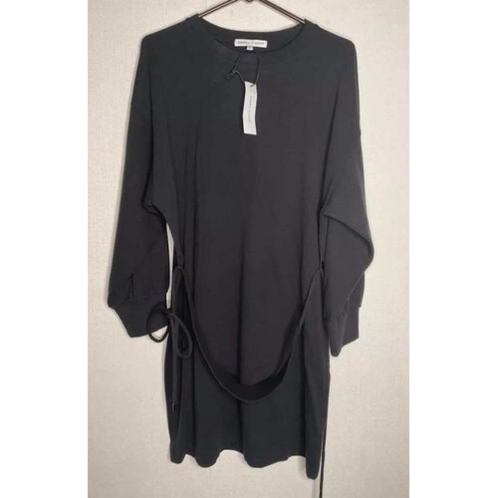 NWT Rebecca‎ Minkoff Marta Long Sleeve Belted T-Shirt Midi Dress Women M Peru